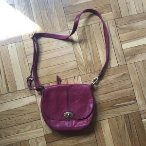 Fossil pink crossbody bag